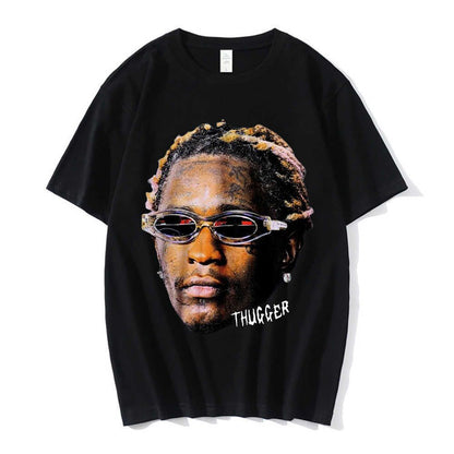 Men'S T-Shirts Rapper Young Thug Graphic T Shirt Men Women Fashion Hip Hop Street Style Tshirt Summer Casual Short Sleeve Tee Shirt Oversized J230705