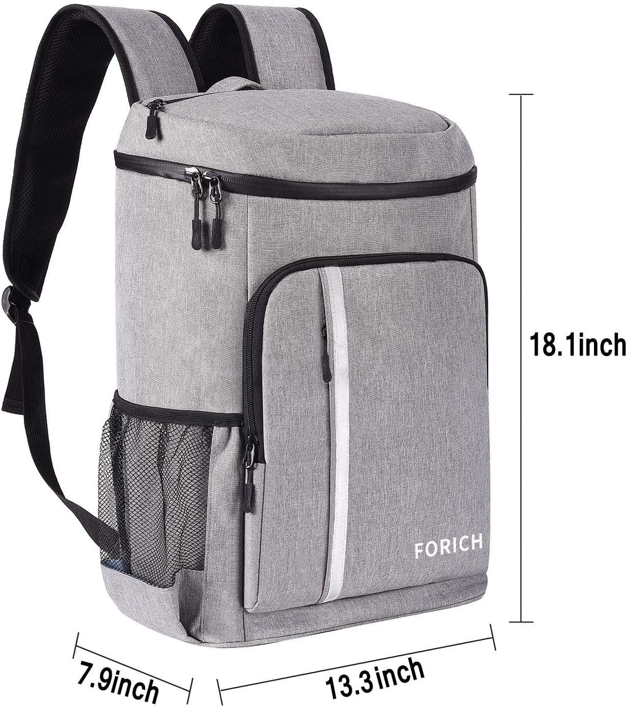 Insulated Waterproof Backpack Cooler Bag - Lightweight and Leakproof, Ideal for Work, Lunch, Picnics, Camping, and Hiking, Holds 30 Cans