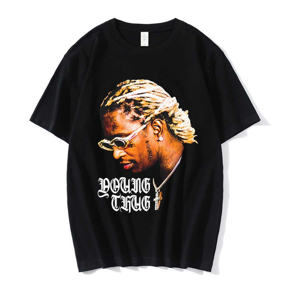 Men'S T-Shirts Rapper Young Thug Graphic T Shirt Men Women Fashion Hip Hop Street Style Tshirt Summer Casual Short Sleeve Tee Shirt Oversized J230705